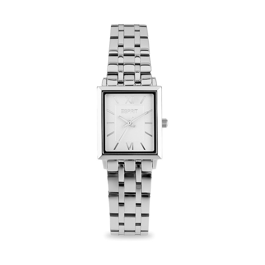 ESPRIT Damenuhr ANGULAR, Damen, Edelstahl, Armband: Edelstahl, Quarz, analog