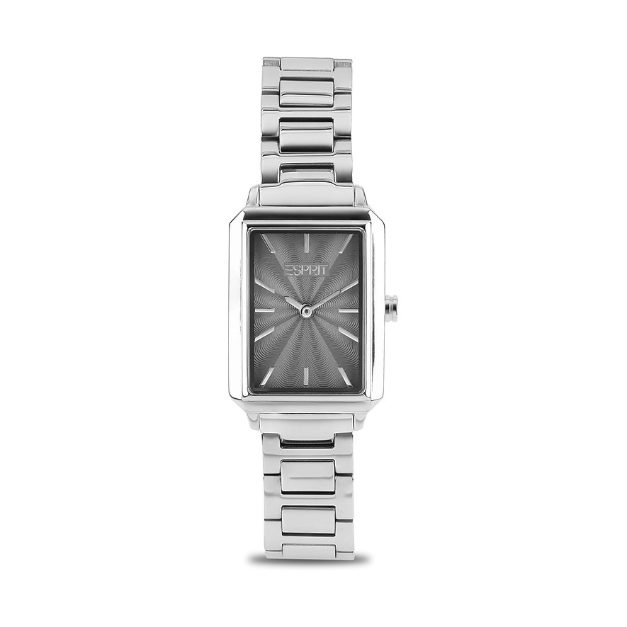 ESPRIT Damenuhr EDGY, Damen, Edelstahl, Armband: Edelstahl, Quarz, analog