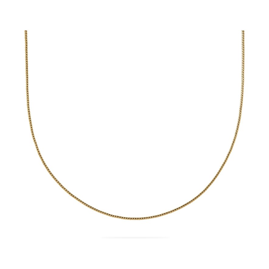 ESPRIT Kette PURE BRAID, Damen, 925er Silber, gold, Verschluss: Karabiner
