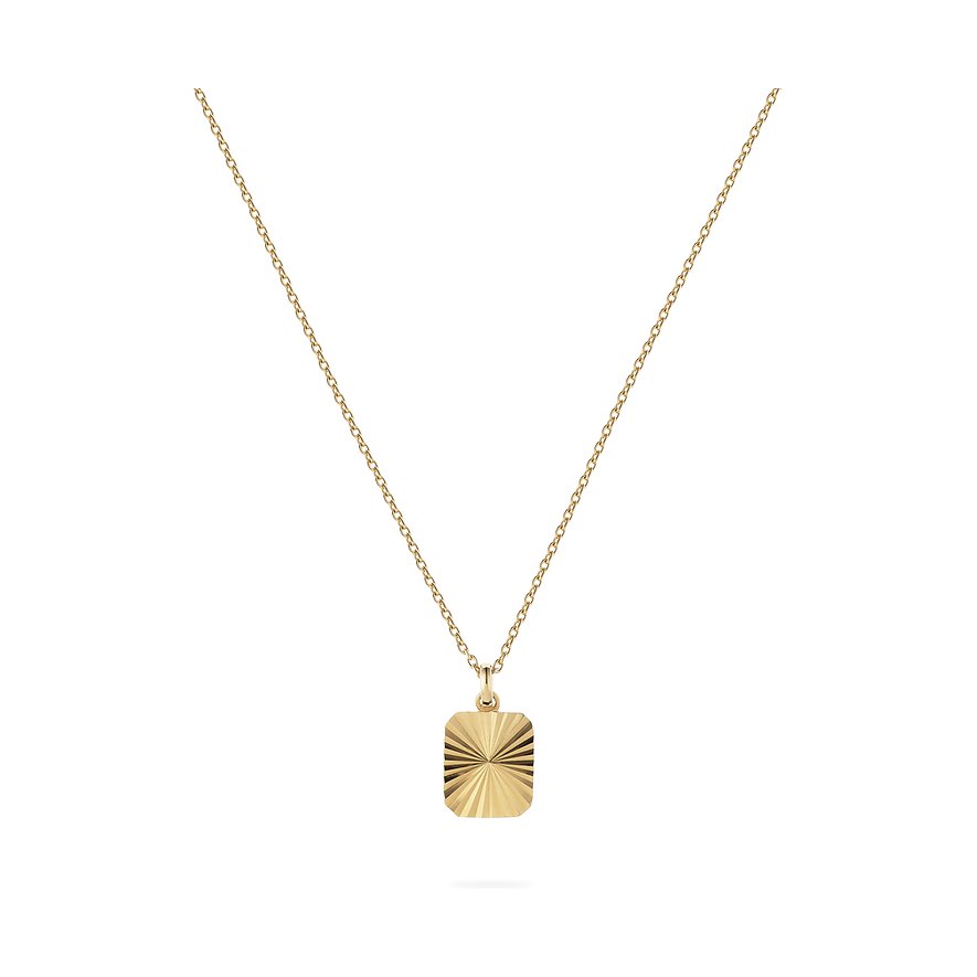 ESPRIT Kette SUNBURST, Damen, 925er Silber, gold, Verschluss: Karabiner