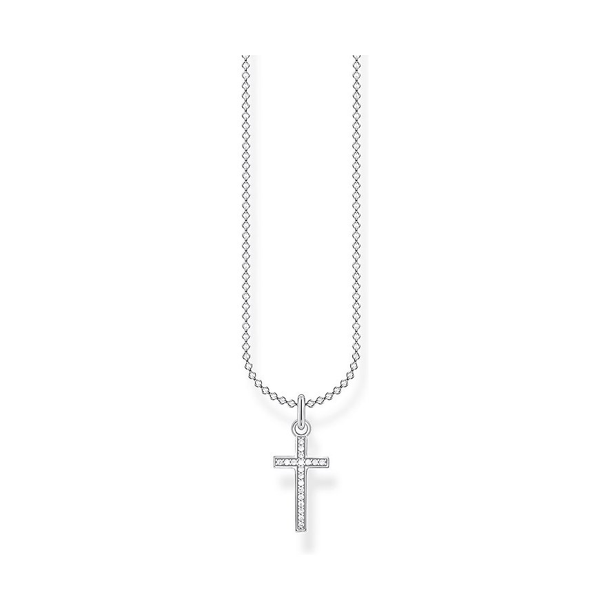 2. Chance - Thomas Sabo Kette, Zirkonia, Damen, 925er Silber, silber