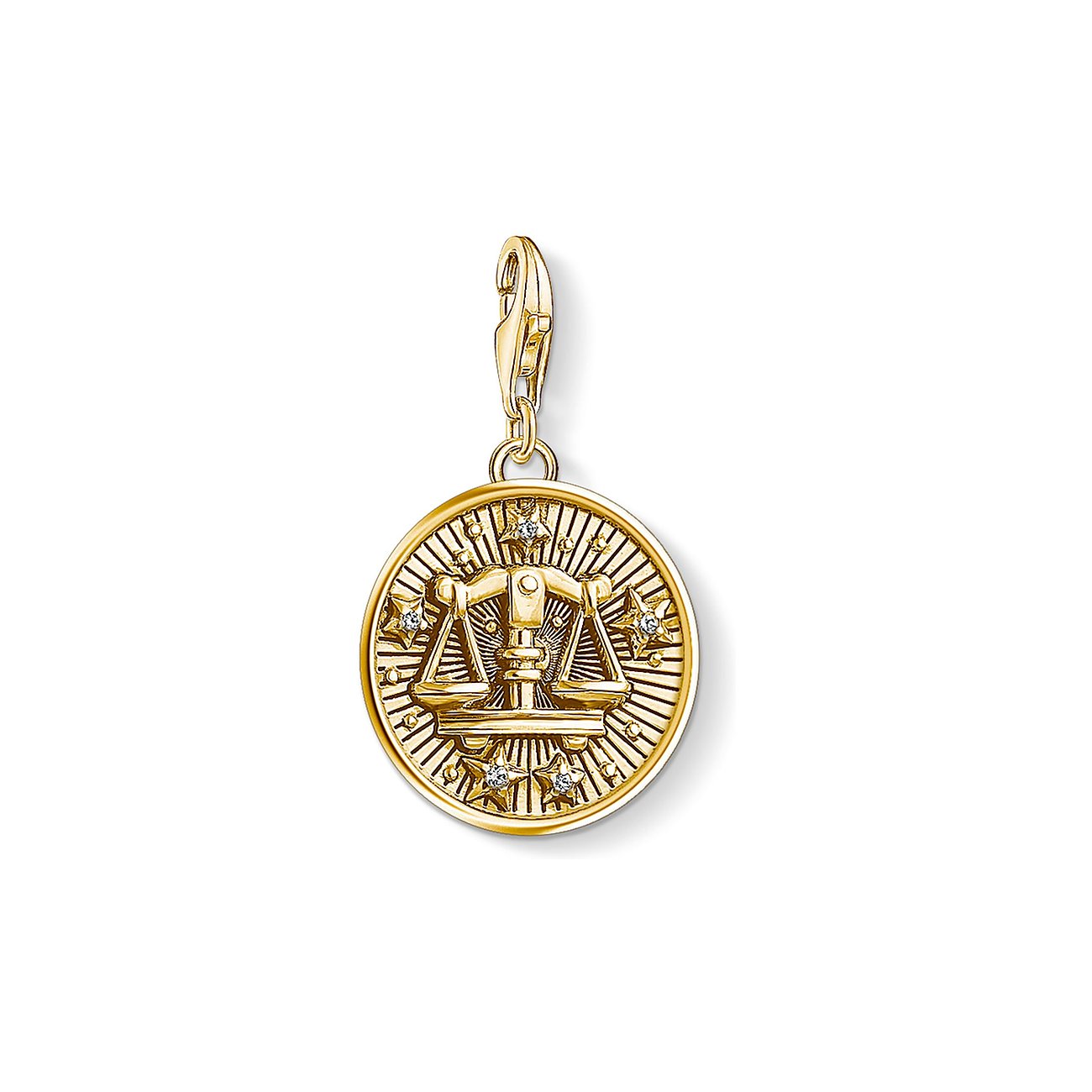 Thomas Sabo Anhänger aus 925er Silber mit Zirkonia, Waage-Symbol.