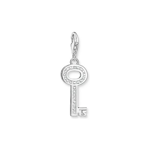 Thomas Sabo Anhänger aus 925er Silber mit Zirkonia, Schlüsselform.