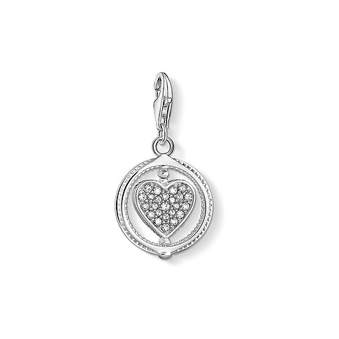 Thomas Sabo Anhängeschmuck aus 925er Silber mit Zirkonia und Karabinerverschluss.