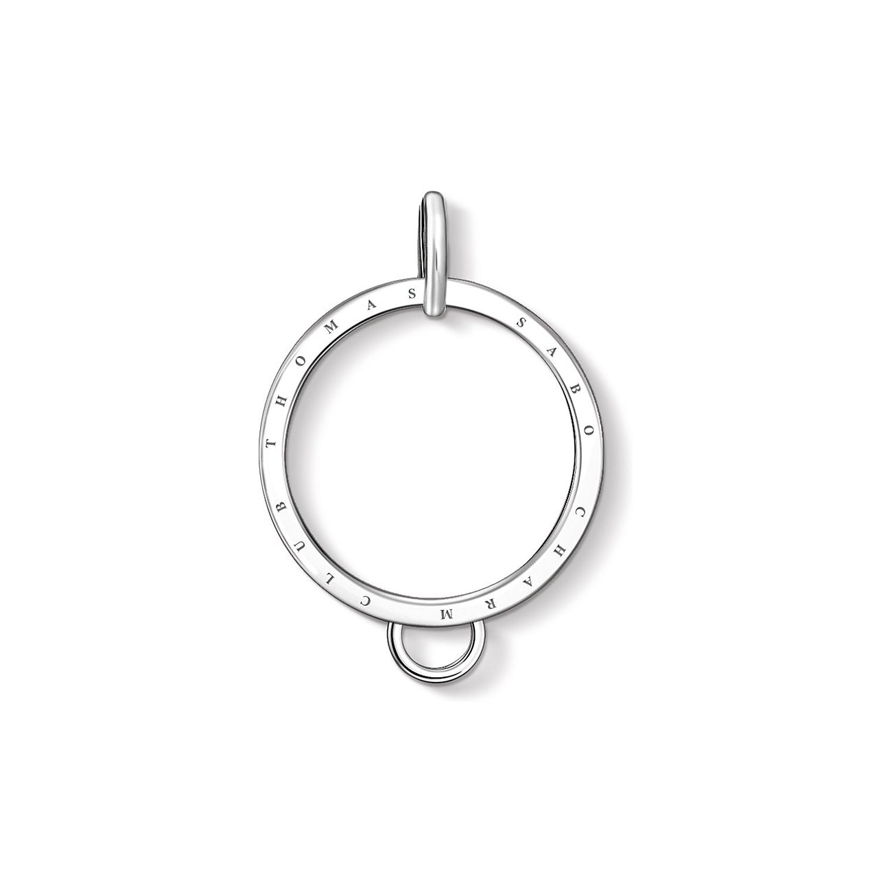 Thomas Sabo Anhänger aus 925er Silber, rund mit Gravur.