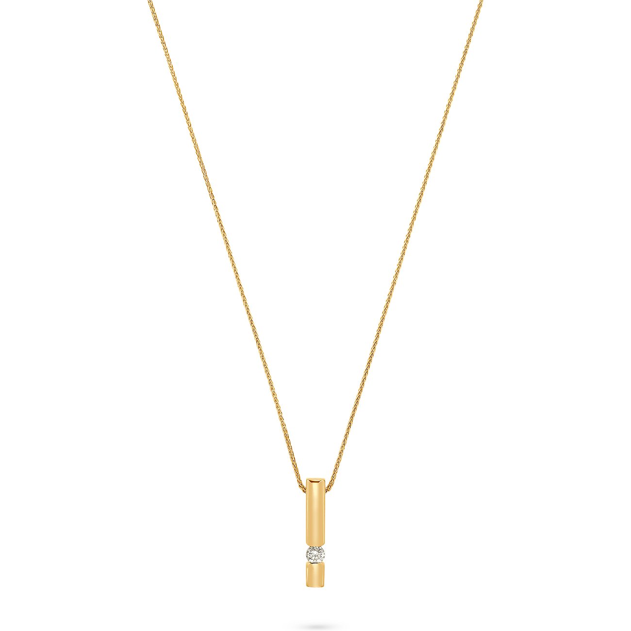 CHRIST Halsschmuck aus 585 Gelbgold mit Diamant.