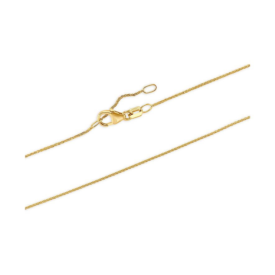 CHRIST Gelbgold 585 Kette mit Diamanten, als Weizenkornkette.