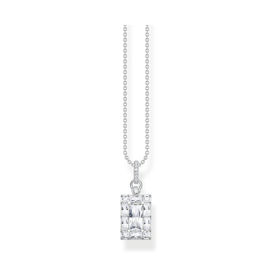 2. Chance - Thomas Sabo Kette, Zirkonia, Damen, 925er Silber, silber