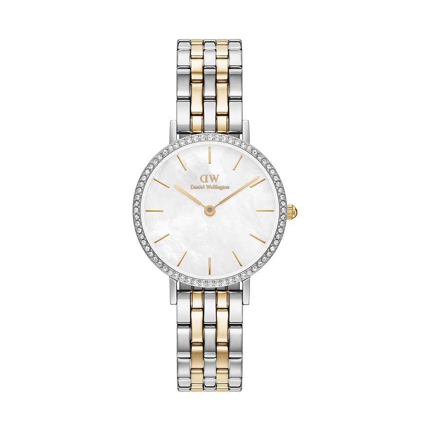 Daniel Wellington Damenuhr Petite DW.DW00100665, Damen, Edelstahl, Armband: Edelstahl, Quarz, analog
