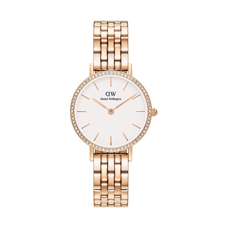 Daniel Wellington Damenuhr Petite DW.DW00100666, Damen, Edelstahl, Armband: Edelstahl, Quarz, analog