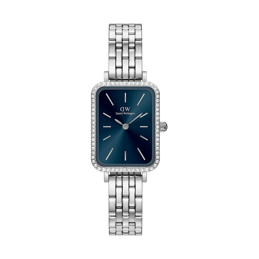 Daniel Wellington Damenuhr Quadro DW.DW00100670, Damen, Edelstahl, Armband: Edelstahl, Quarz, analog