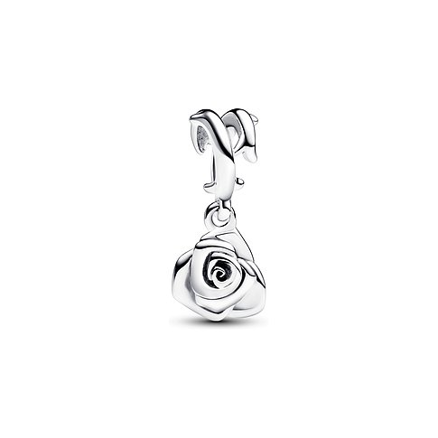 Pandora Anhängeschmuck aus 925er Silber mit Delfinen und Rose.