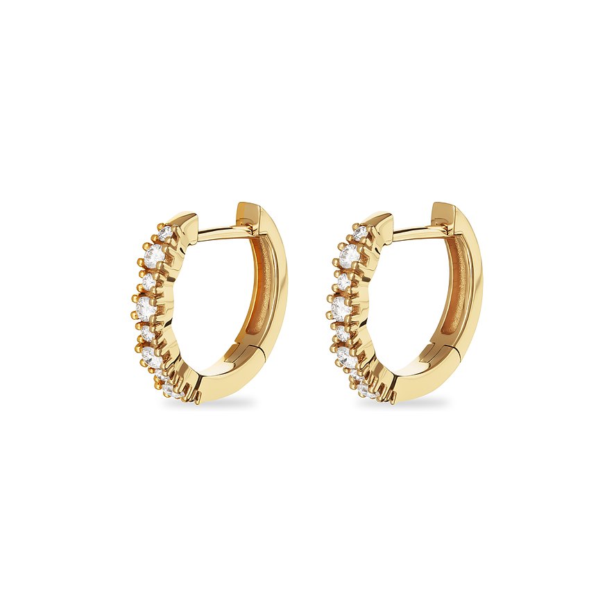 CHRIST Creolen, Damen, 585er Gelbgold, gelbgold