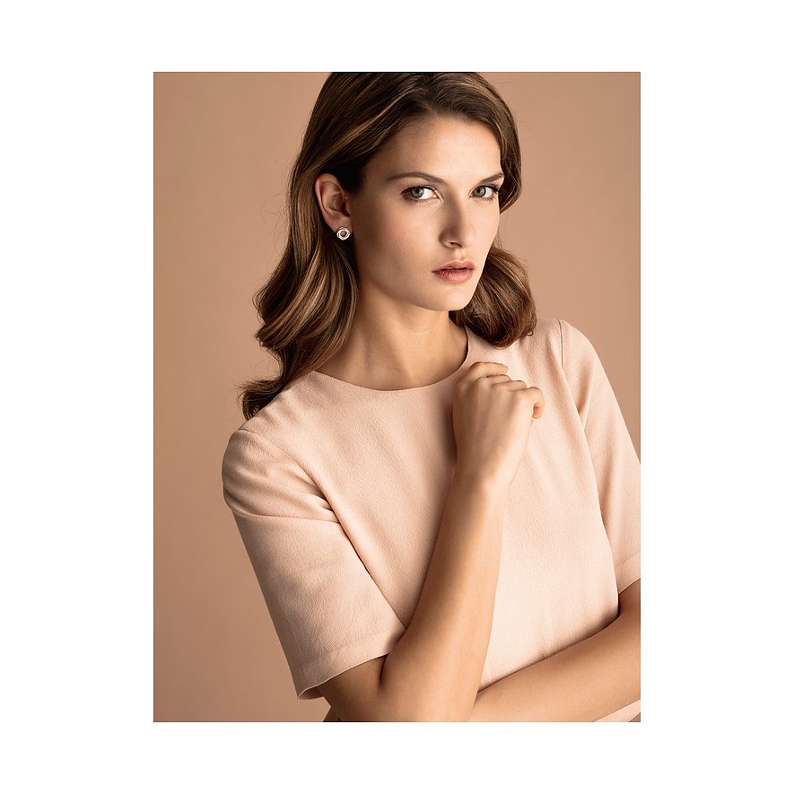 CHRIST Ohrstecker aus 585 Gelbgold mit Diamanten.