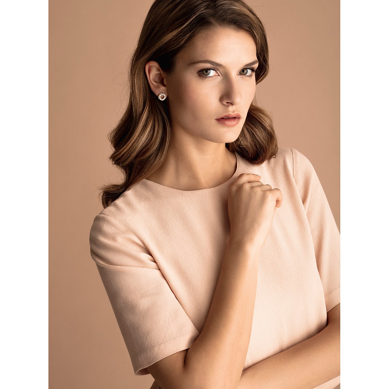 CHRIST Ohrstecker aus 585 Gelbgold mit Diamanten.