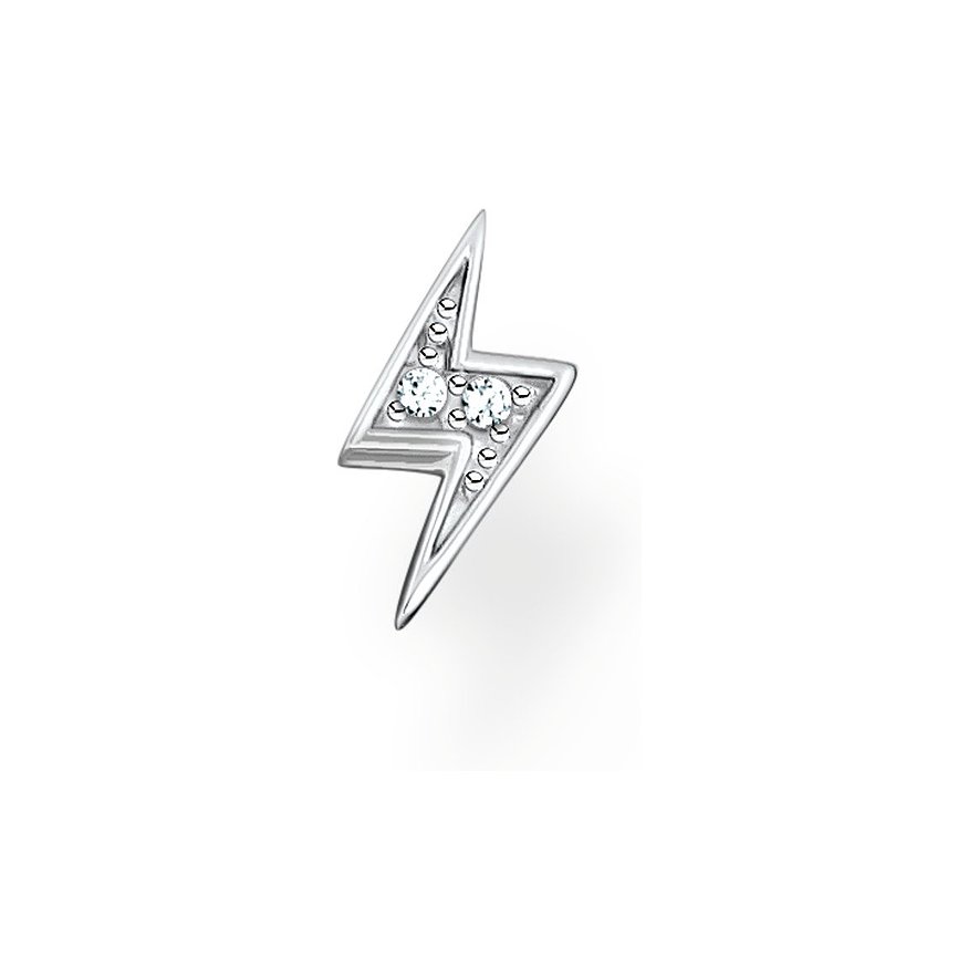 Thomas Sabo Ohrstecker aus 925er Silber mit Zirkonia im Blitzdesign.