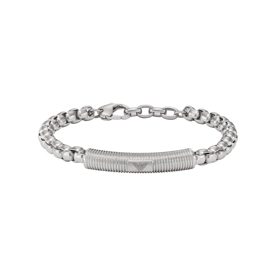 2. Chance - Emporio Armani Armband, Herren, Edelstahl, silber