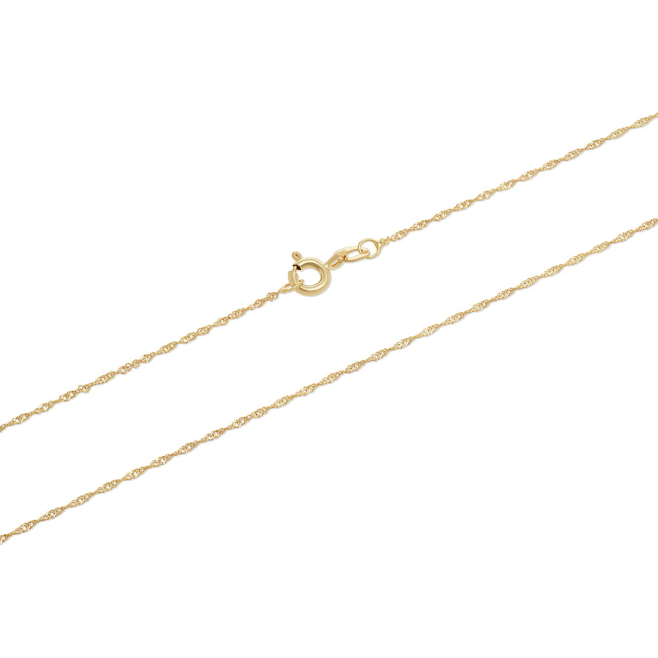 FAVS ketting van 375 geelgoud met veerringsluiting.