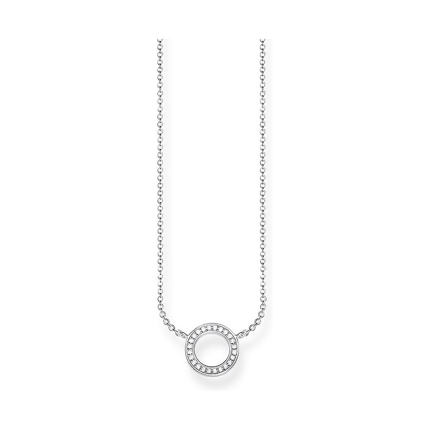 2. Chance - Thomas Sabo Kette, Zirkonia, Damen, 925er Silber, silber