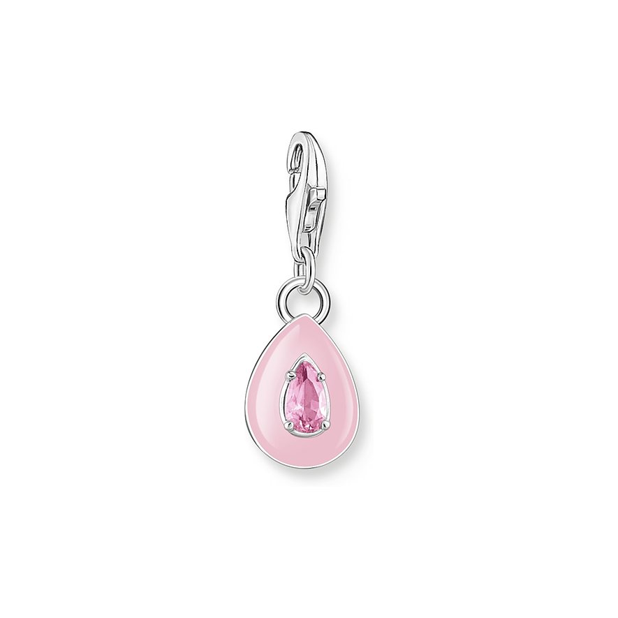 2. Chance - Thomas Sabo Charm, Zirkonia, Damen, 925er Silber, Emaille, pink
