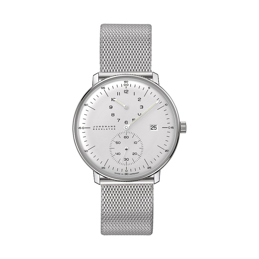 Junghans Herrenuhr max bill Regulator 27449246, Unisex, Edelstahl, Armband: Edelstahl, Automatik, analog