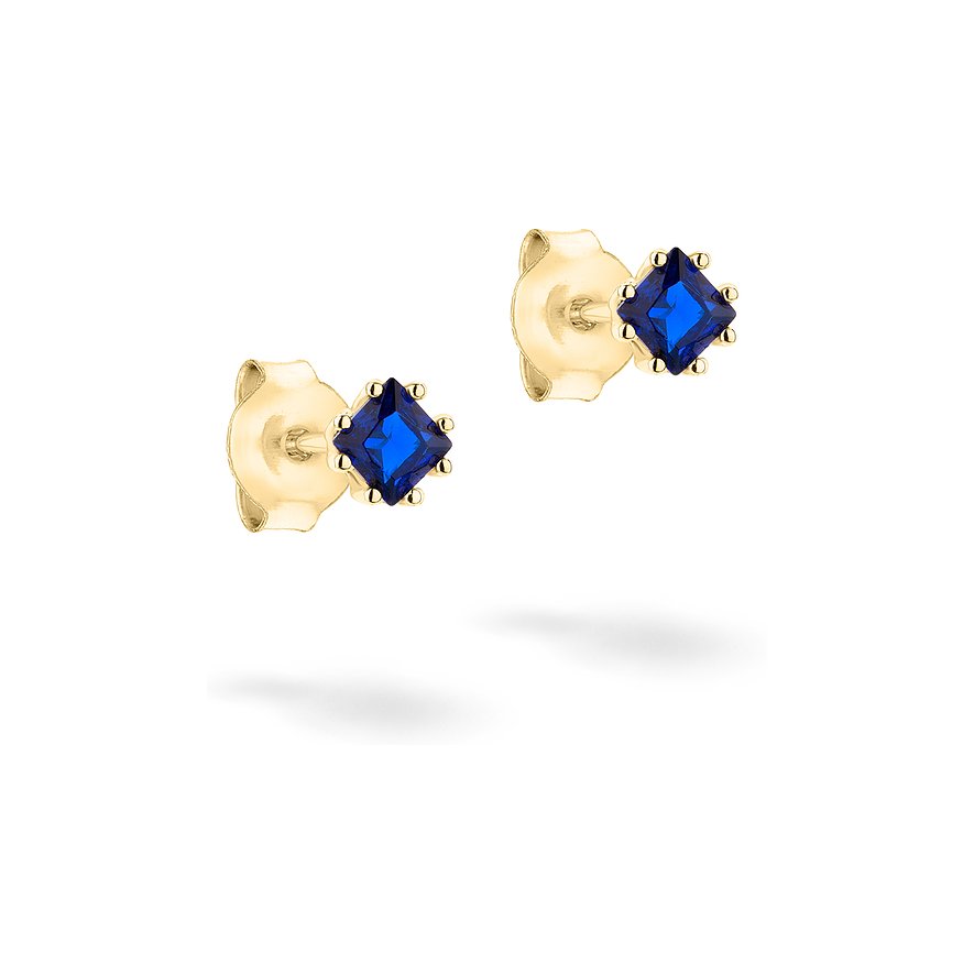 Tamaris Ohrstecker, Damen, 925er Silber, blau