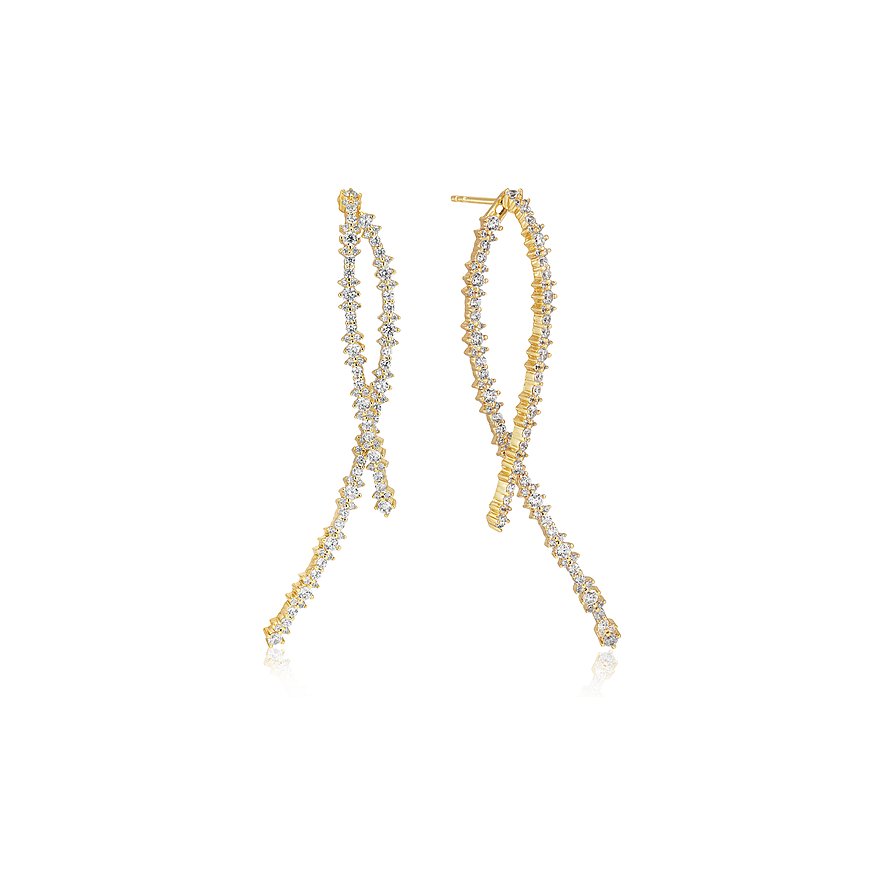 Sif Jakobs Jewellery Ohrhänger, Damen, 925er Silber, gold