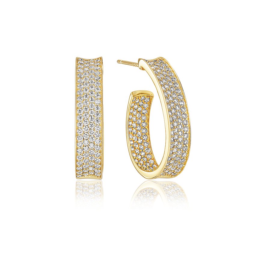 Sif Jakobs Jewellery Ohrhänger, Damen, 925er Silber, gold