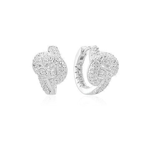 Sif Jakobs Jewellery Ohrringe aus 925er Silber mit weißen Steinen.