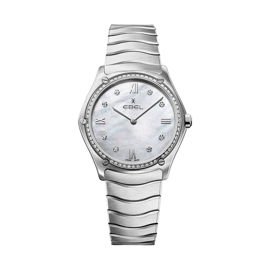 Ebel Damenuhr Sport Classic 1216647, Damen, Edelstahl, Armband: Edelstahl, Quarz, analog