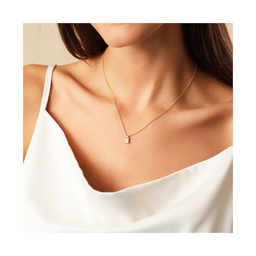 CHRIST Kette aus recyceltem 925er Silber mit Zirkonia.