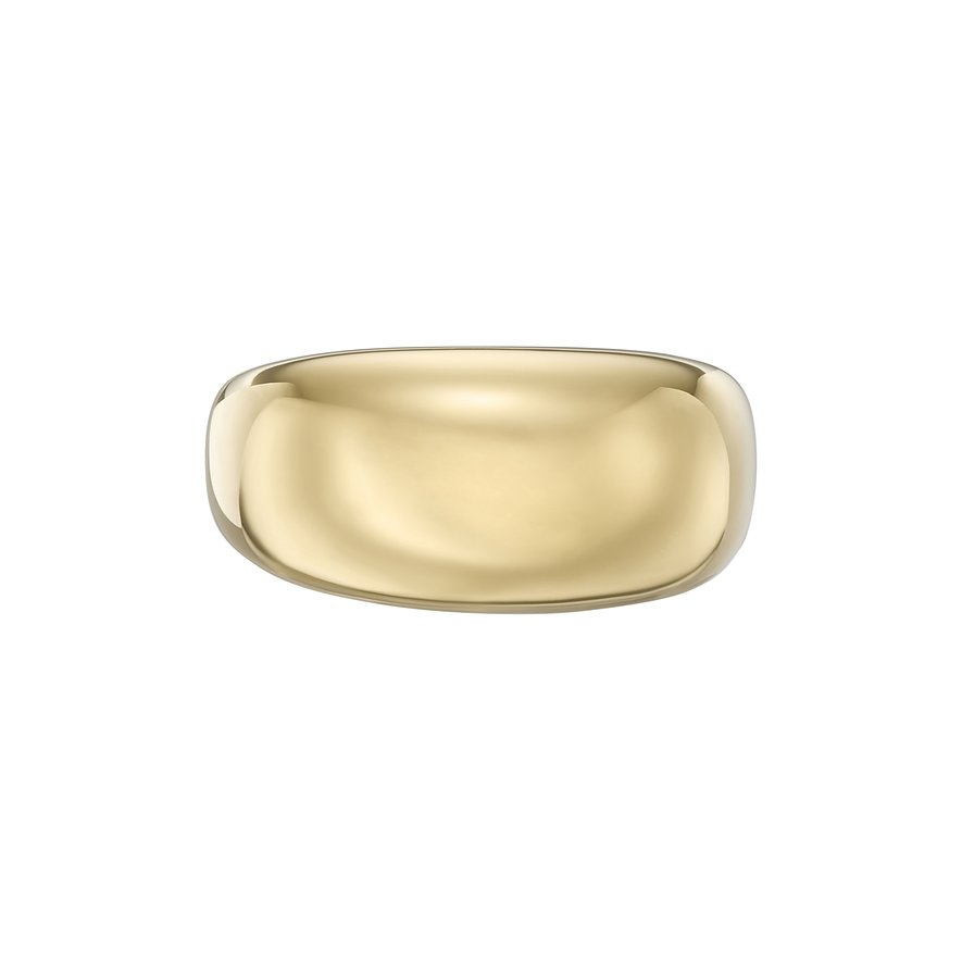 Fossil Damenring JEWELRY, Damen, Edelstahl, gold, Größe: 49