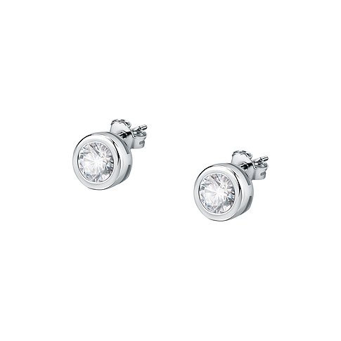 CHRIST Ohrstecker aus recyceltem 925er Silber mit Zirkonia.