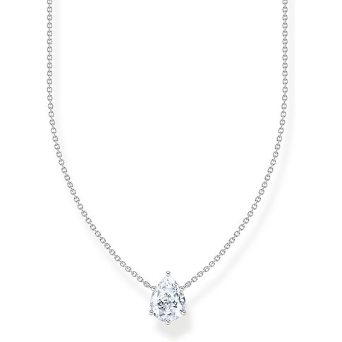 Thomas Sabo Sterling Zilver 925 Dames Collier met Zirkonia, Druppelvorm.