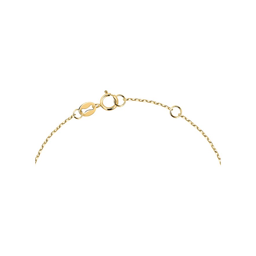 FAVS armband van 375 geel goud met zirkonia.