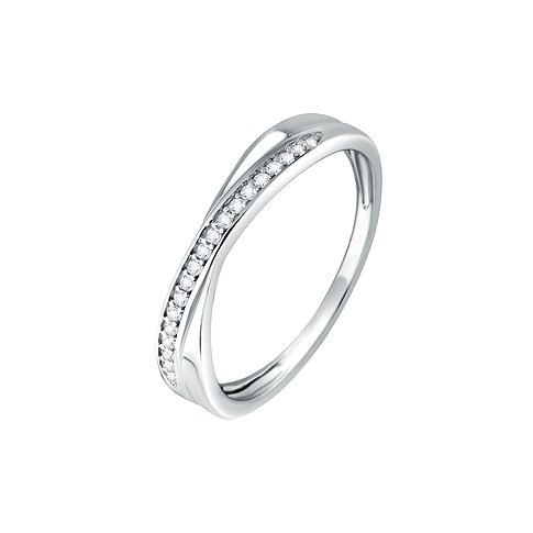 CHRIST Ring aus 925er recyceltem Silber mit Zirkonia.