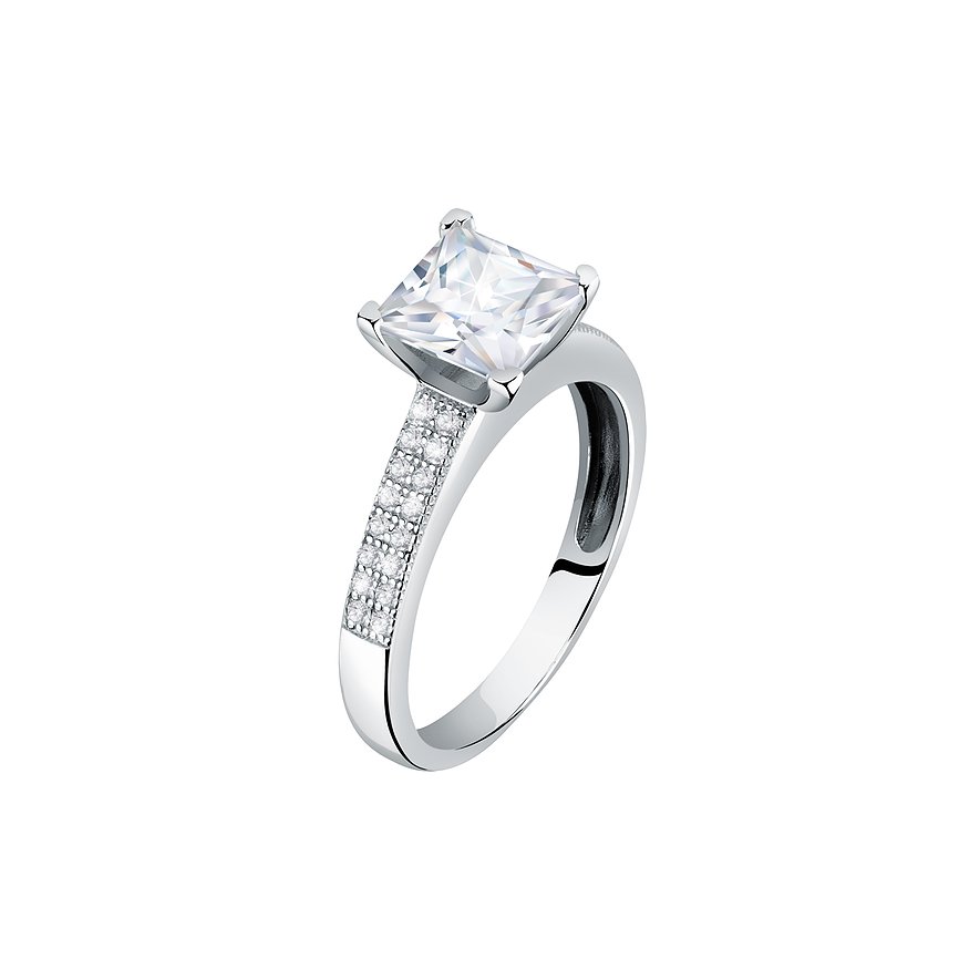 CHRIST Ring, Zirkonia, Damen, 925er Silber, recycelt, silber, Größe: 58
