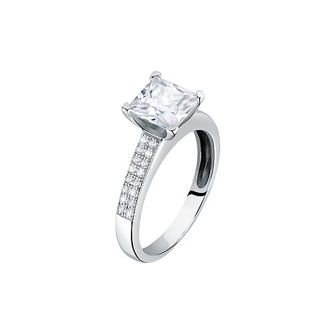 CHRIST ring i återvunnet 925 sterlingsilver med zirkonia.