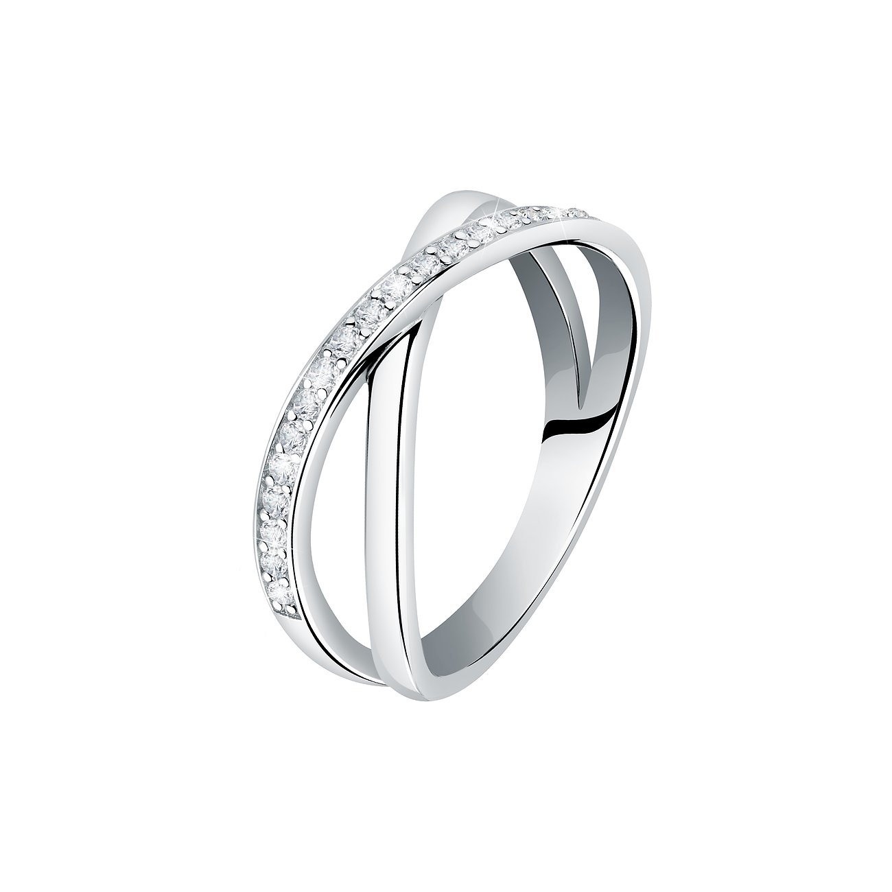 CHRIST Ring aus 925er recyceltem Silber mit Zirkonia.