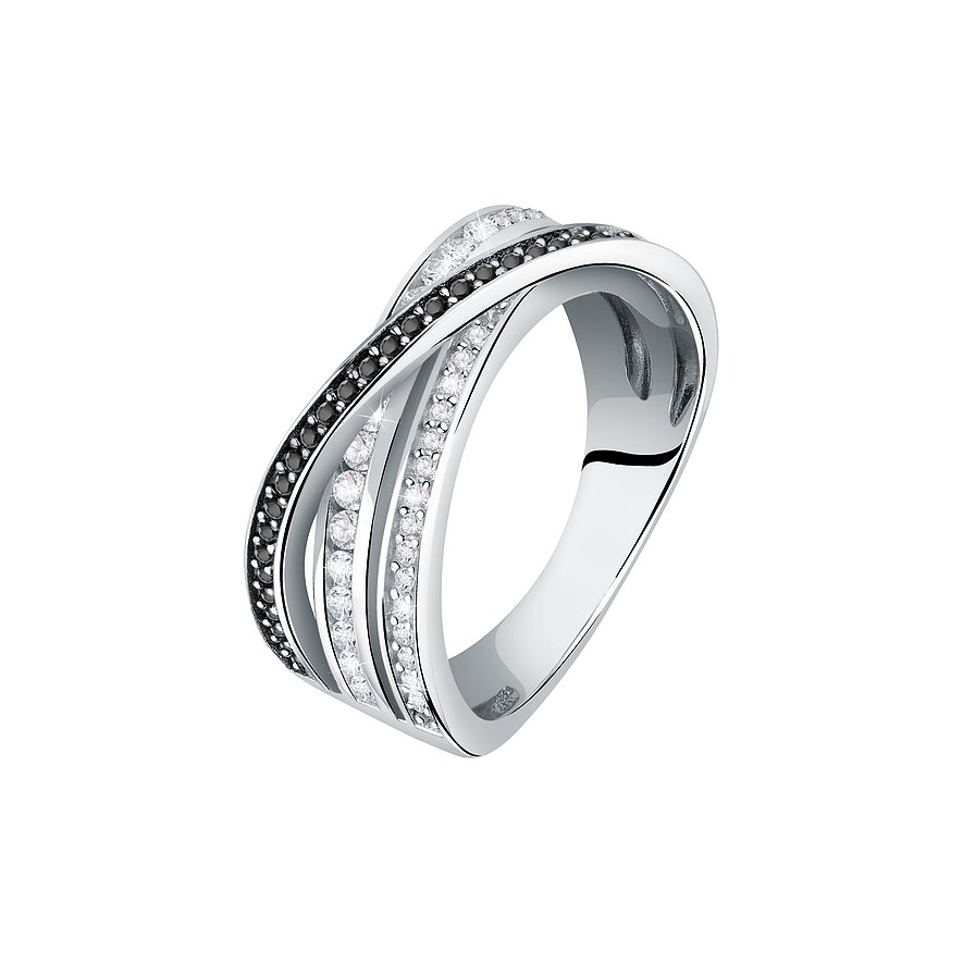 CHRIST Ring, Zirkonia, Damen, 925er Silber, recycelt, silber, Größe: 58