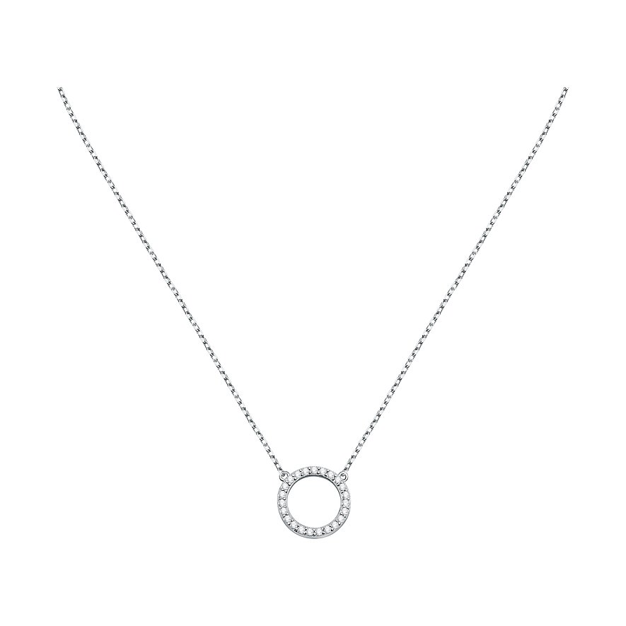 CHRIST Kette, Zirkonia, Damen, 925er Silber, recycelt, silber, Verschluss: Karabiner
