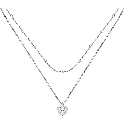 CHRIST Halsschmuck aus 925 recyceltem Silber mit Zirkonia.