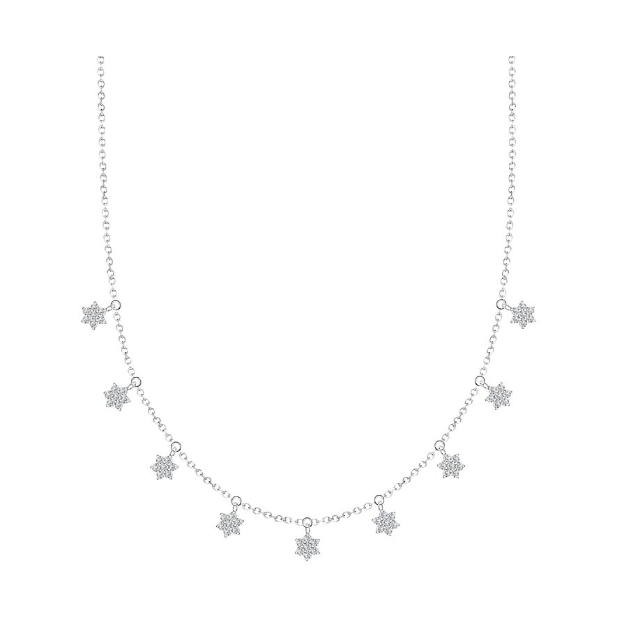 CHRIST Kette, Zirkonia, Damen, 925er Silber, recycelt, silber