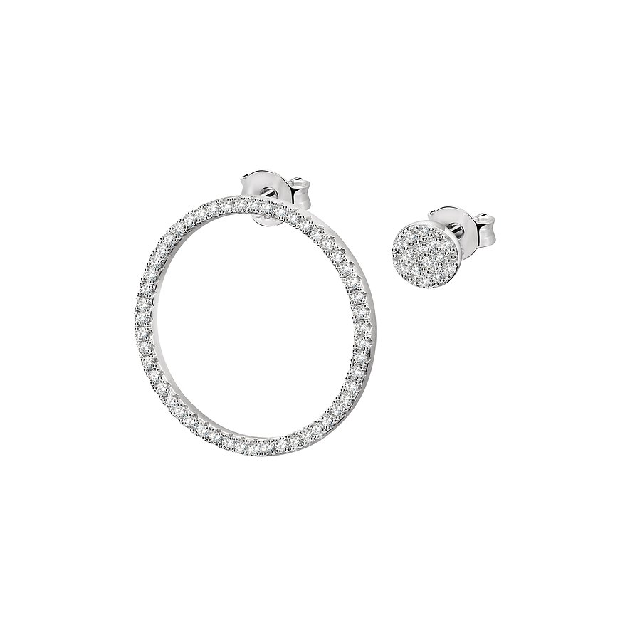 Valeria Ohrstecker, Zirkonia, Damen, 925er Silber, recycelt, silber