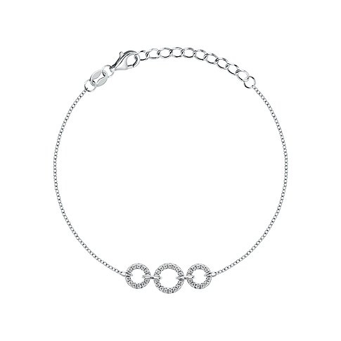 CHRIST Damenarmband aus 925er Silber, besetzt mit Zirkonia.