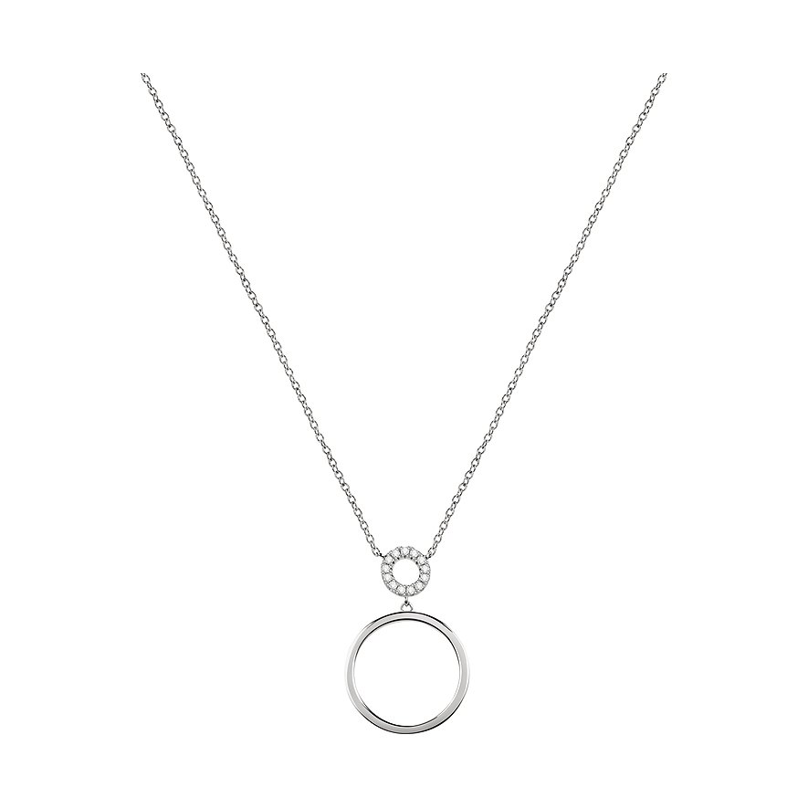 CHRIST Kette, Zirkonia, Damen, 925er Silber, recycelt, silber, Verschluss: Karabiner