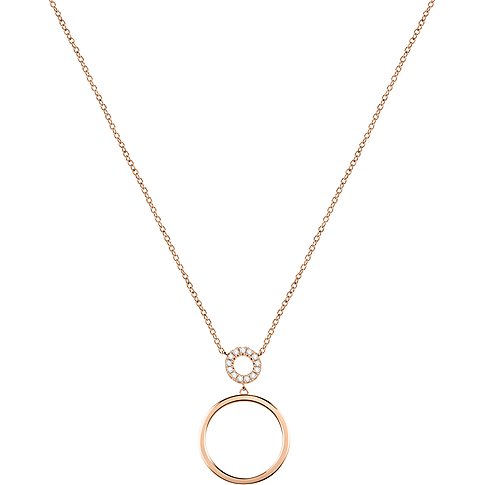 CHRIST Damen-Halskette aus 925 recyceltem Silber mit Zirkonia.