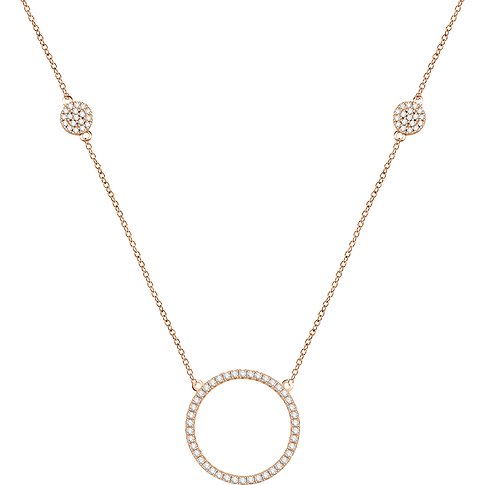 CHRIST Halsschmuck aus 925er recyceltem Silber mit Zirkonia.