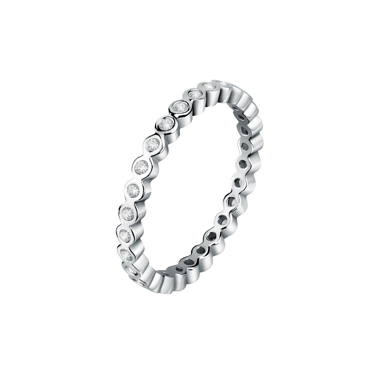 CHRIST Ring aus 925 recyceltem Silber mit Zirkonia.