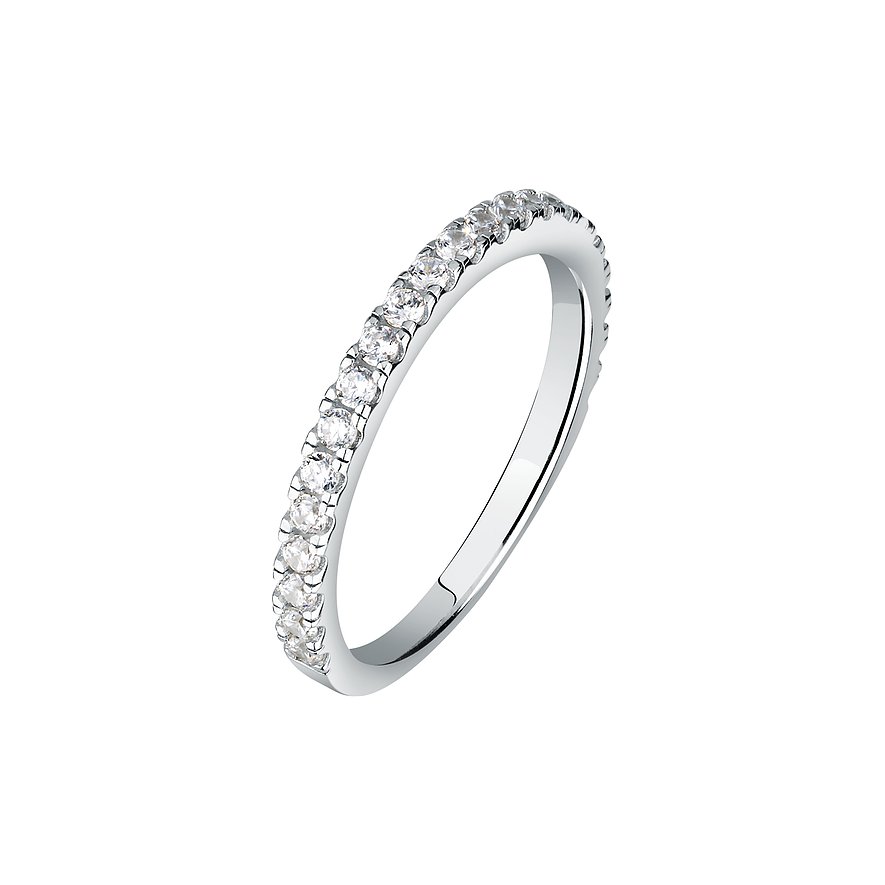 CHRIST Ring, Zirkonia, Damen, 925er Silber, recycelt, silber, Größe: 54